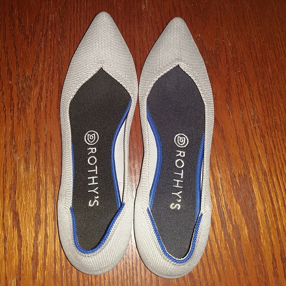 Rothy's The Pointe in Flax Birdseye